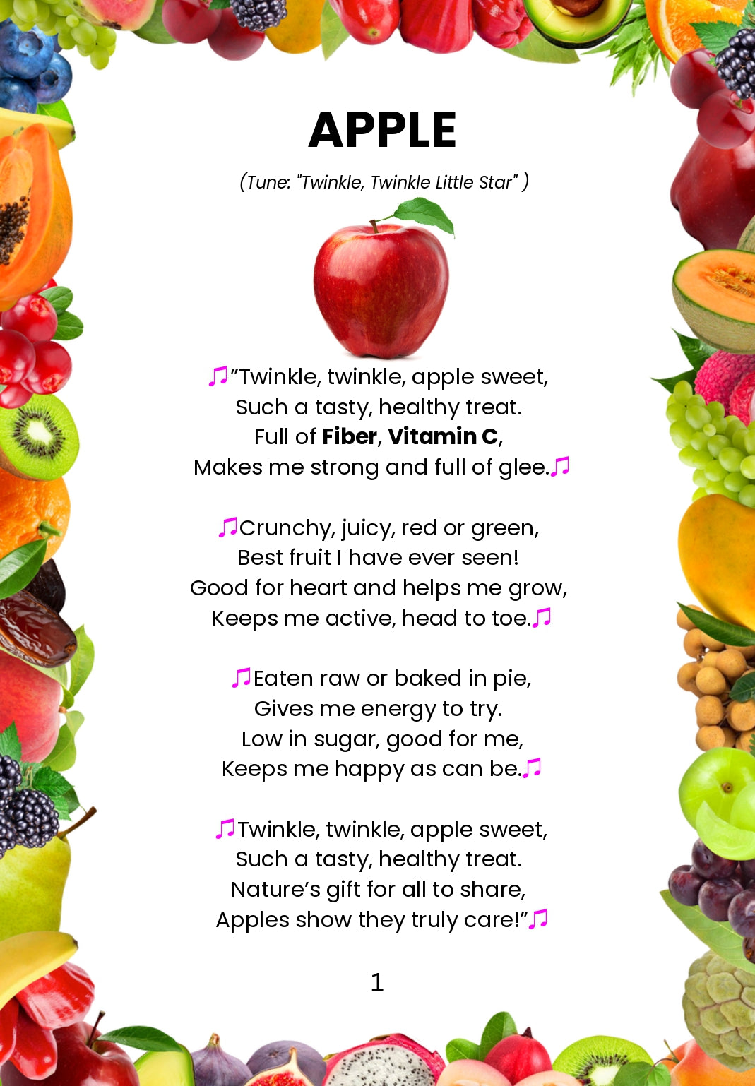 apple rhymes