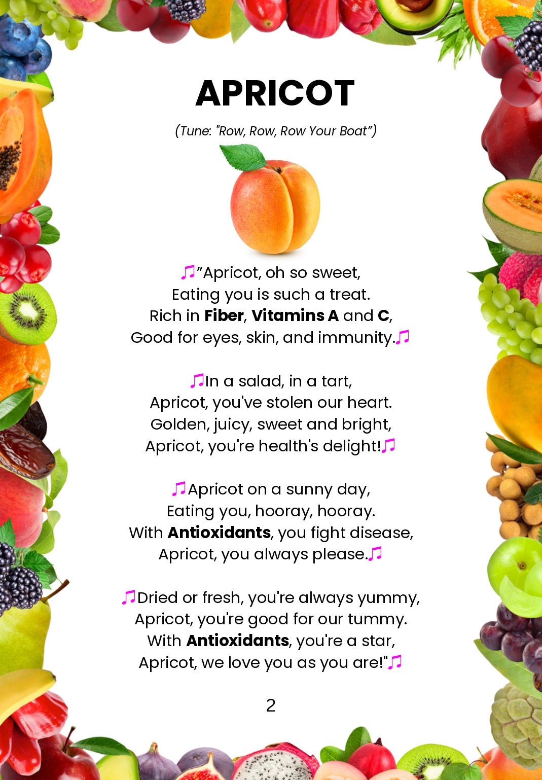 apricot rhymes