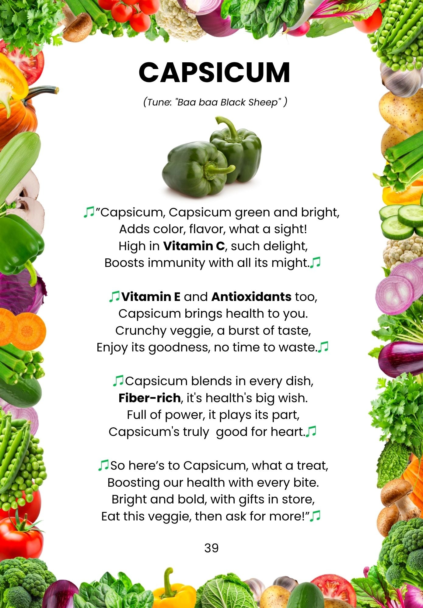 capsicum rhymes