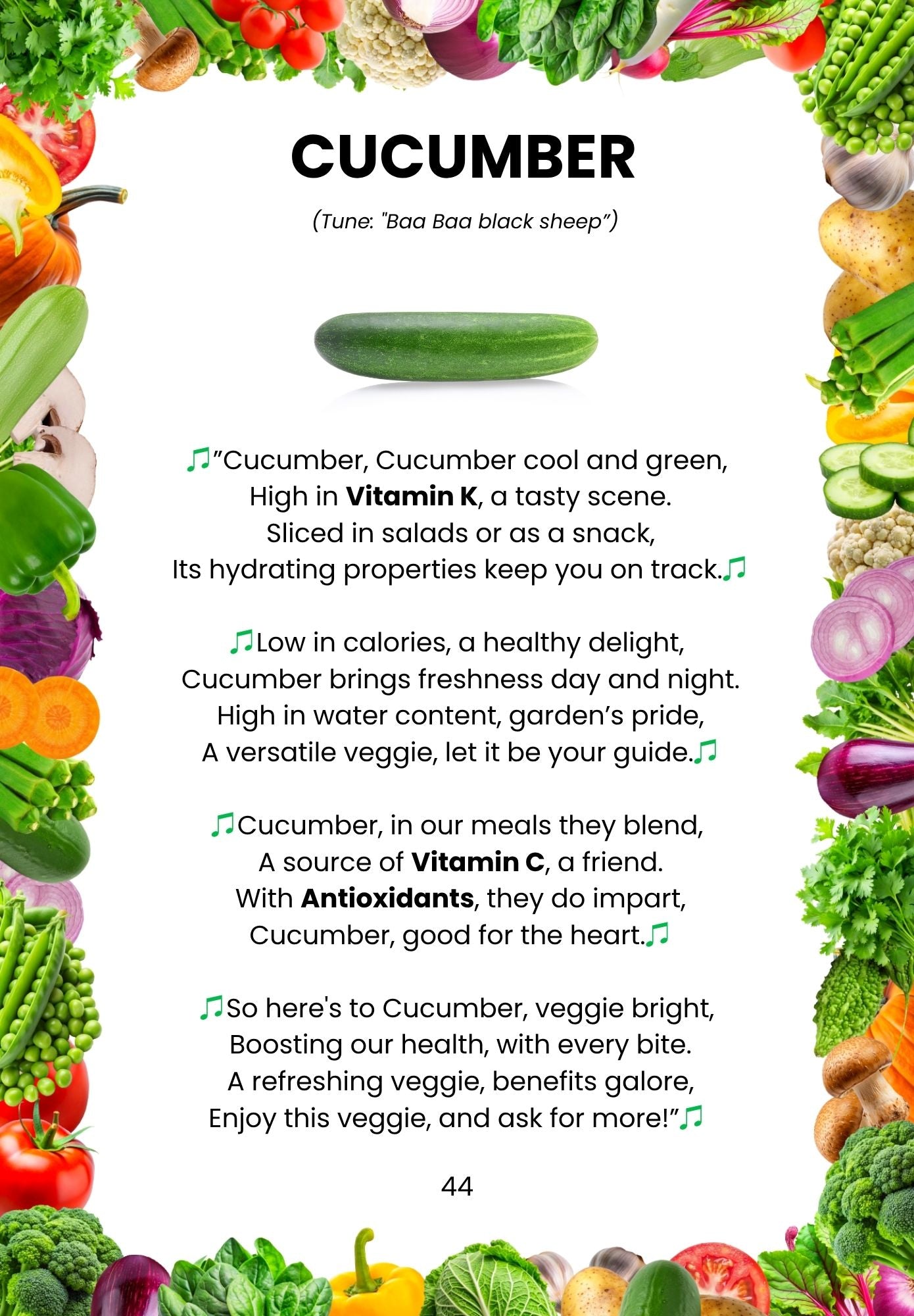 cucumber rhymes