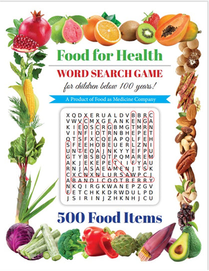 food for health word search game