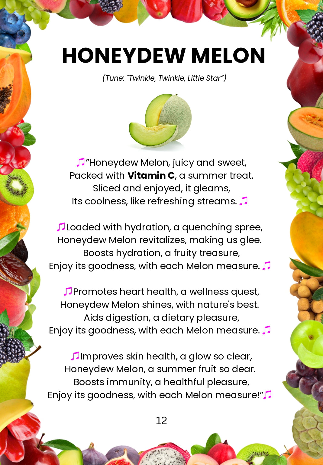 honeydew melon rhymes