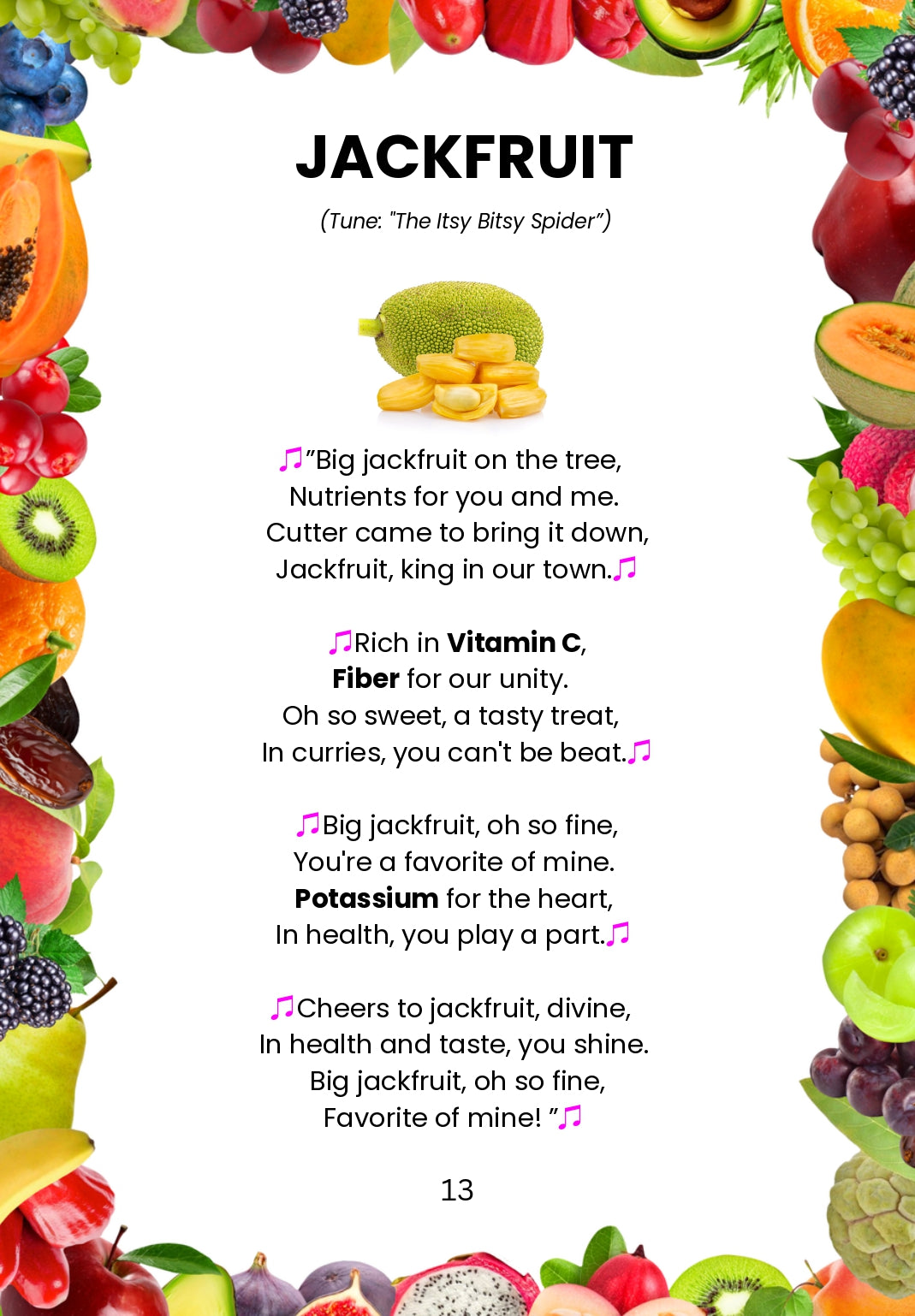 jack fruit rhymes