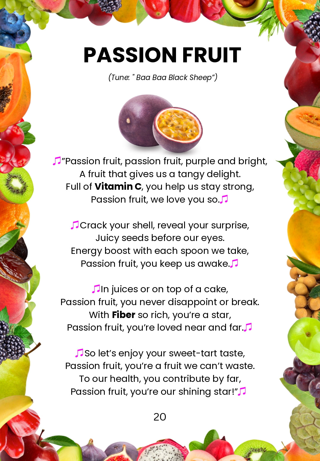 passion fruit rhymes