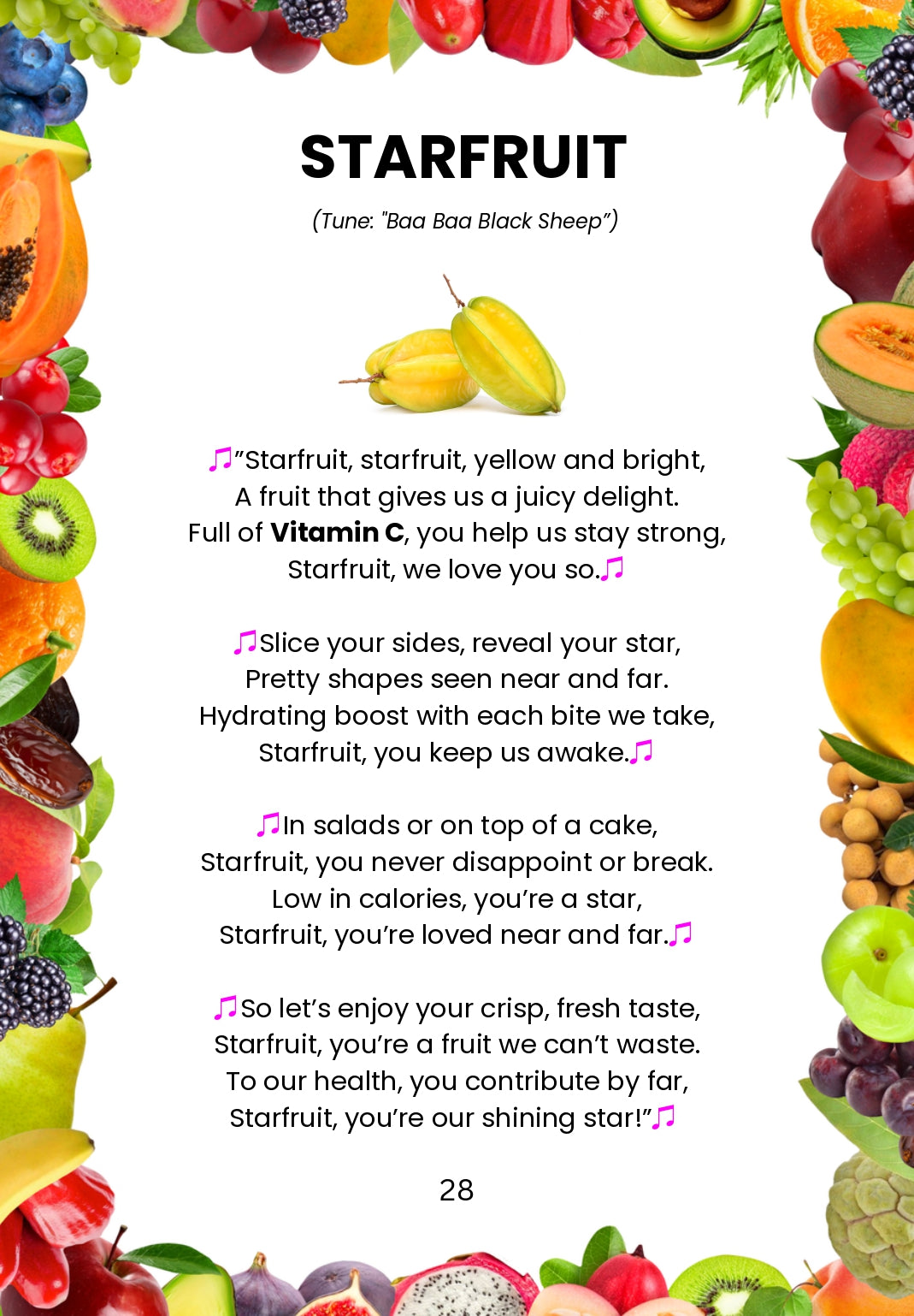 starfruit rhymes