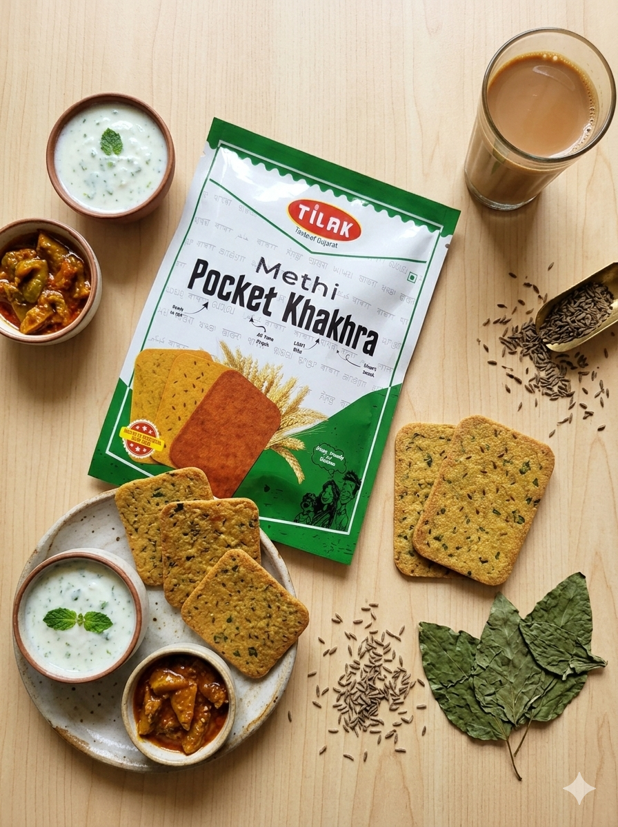 pocket khakhra - methi