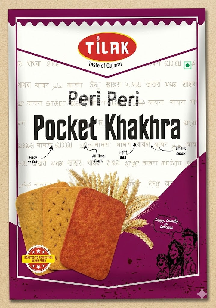 pocket khakhra - peri peri