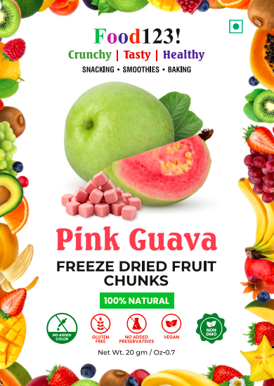 freeze dried pink guava