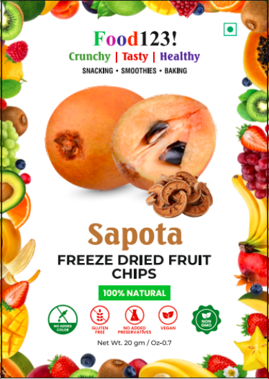 freeze dried chikoo