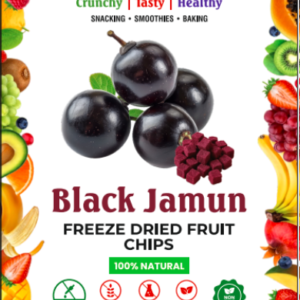 BLACK JAMUN  FREEZE DRIED FRUIT CHIPS